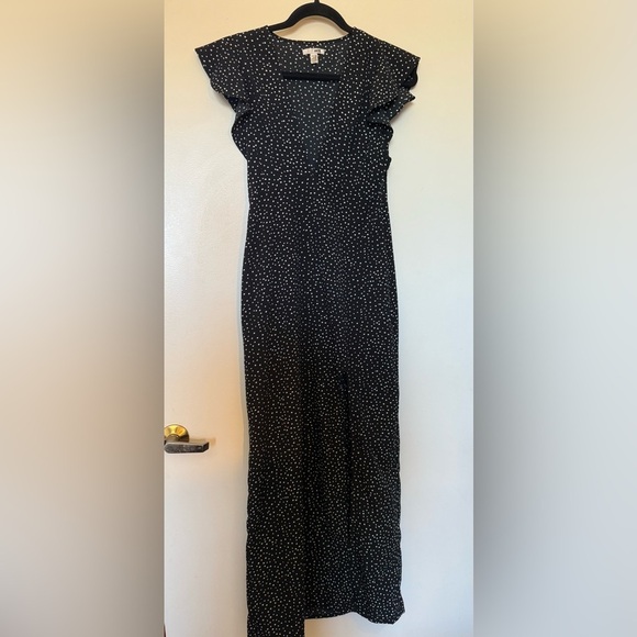 Amuse Society Keeping It Frill Dress Black and White Polka Dot Maxi in Size XS - Picture 5 of 13